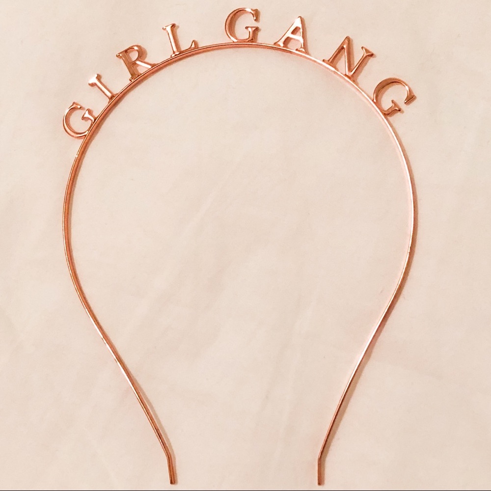 GIRL GANG headband in rose gold